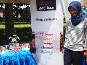 Dewi Kurniasih, Owner Brand Dee-Ka'sh mencoba menciptakan produk baru dengan bahan baku khas cita rasa tradisional bernama Es Krim Shinees.