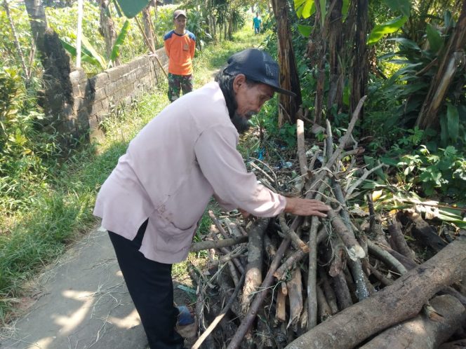 
					Herman (87) warga Kampung Cisauk, Desa Sukamakmur, Kecamatan Cibungbulang beralih profesi dari pengemis menjadi penjual kayu bakar.