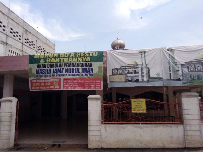 
					Inilah Masjid Nurul Iman akan direhab menjadi 2 lantai menelan biaya Rp2,8 miliar. (FOTO : Sudibyo/Harian Sederhana)