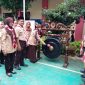 Pembukaan Lomba Pramuka Penggalang Antar Sekolah (Laspegas) di SMP dan SMK Islamiyah Serua, baru-baru ini. (FOTO : Dok. Harian Sederhana)