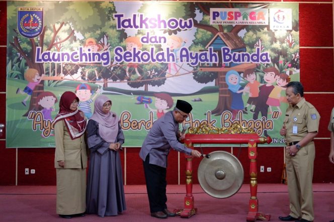 
					Peresmian Sekolah Ayah Bunda di Hotel Bumi Wiyata, Selasa (16/7/2019).