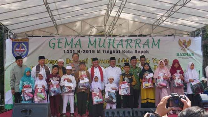 
					Pemkot Depok menyantuni sebanyak 1441 anak yatim sesuai dengan tahun hijriah.