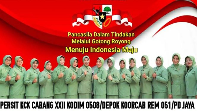 
					Persit KCK Cab XXII Kodim 0508/Depok Koorcab Rem 051/PD Jaya Ikuti Peringatan Hari Lahir Pancasila